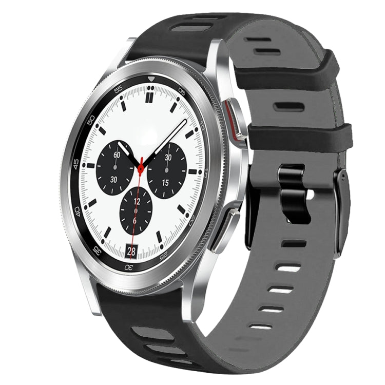 Correia de relógio em silicone bicolor 20mm, para Samsung Galaxy Watch 4 Classic 42mm, para Samsung Galaxy Watch Active 2
