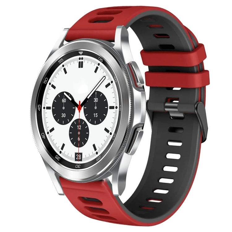 Correia de relógio em silicone bicolor 20mm, para Samsung Galaxy Watch 4 Classic 42mm, para Samsung Galaxy Watch Active 2