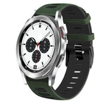 Correia de relógio em silicone bicolor 20mm, para Samsung Galaxy Watch 4 Classic 42mm, para Samsung Galaxy Watch Active 2