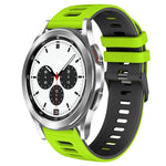 Correia de relógio em silicone bicolor 20mm, para Samsung Galaxy Watch 4 Classic 42mm, para Samsung Galaxy Watch Active 2