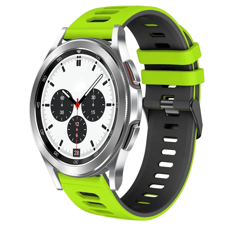 Correia de relógio em silicone bicolor 20mm, para Samsung Galaxy Watch 4 Classic 42mm, para Samsung Galaxy Watch Active 2
