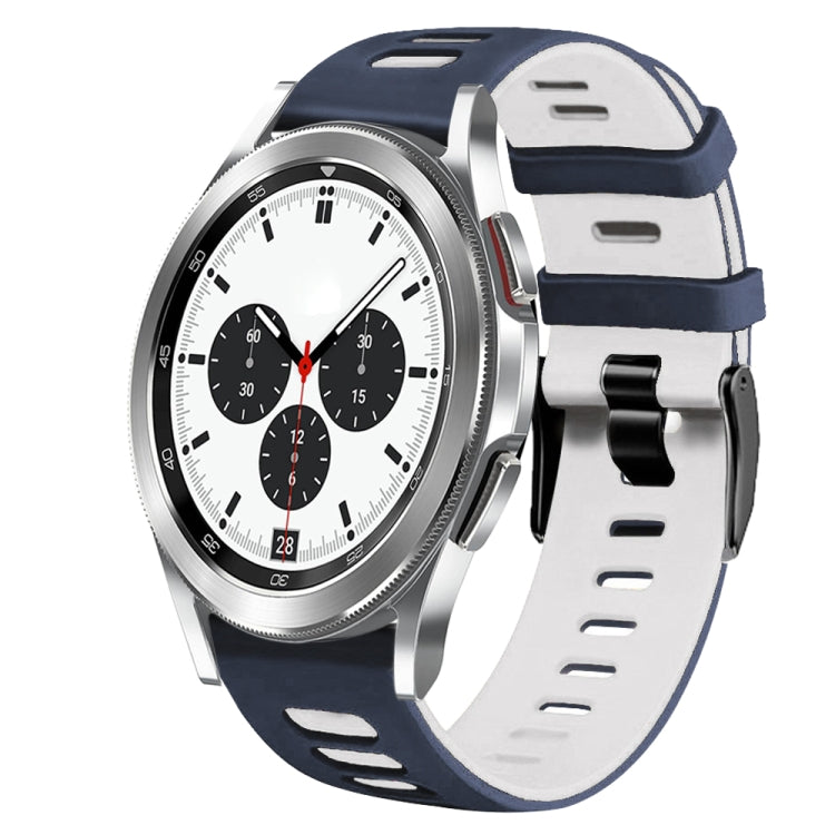 Correia de relógio em silicone bicolor 20mm, para Samsung Galaxy Watch 4 Classic 42mm, para Samsung Galaxy Watch Active 2