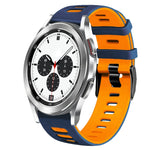 Correia de relógio em silicone bicolor 20mm, para Samsung Galaxy Watch 4 Classic 42mm, para Samsung Galaxy Watch Active 2