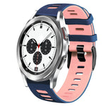 Correia de relógio em silicone bicolor 20mm, para Samsung Galaxy Watch 4 Classic 42mm, para Samsung Galaxy Watch Active 2