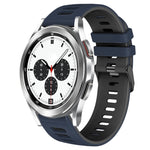 Correia de relógio em silicone bicolor 20mm, para Samsung Galaxy Watch 4 Classic 42mm, para Samsung Galaxy Watch Active 2