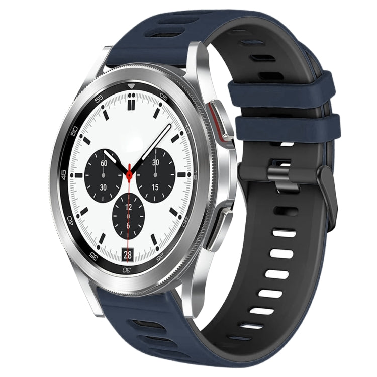 Correia de relógio em silicone bicolor 20mm, para Samsung Galaxy Watch 4 Classic 42mm, para Samsung Galaxy Watch Active 2