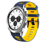 Correia de relógio em silicone bicolor 20mm, para Samsung Galaxy Watch 4 Classic 42mm, para Samsung Galaxy Watch Active 2