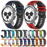 Correia de relógio em silicone bicolor 20mm, para Samsung Galaxy Watch 4 Classic 42mm, para Samsung Galaxy Watch Active 2