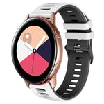 Correia de relógio em silicone bicolor 20mm, para Samsung Galaxy Watch 4 Classic 42mm, para Samsung Galaxy Watch Active 2
