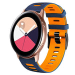 Correia de relógio em silicone bicolor 20mm, para Samsung Galaxy Watch 4 Classic 42mm, para Samsung Galaxy Watch Active 2