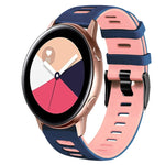 Correia de relógio em silicone bicolor 20mm, para Samsung Galaxy Watch 4 Classic 42mm, para Samsung Galaxy Watch Active 2