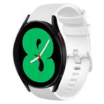 Pulseira de Relógio de Silicone 20mm Xadrez de Cor Sólida, Para Samsung Galaxy Watch4 44mm, Para Samsung Galaxy Watch4 Classic 46mm, Para Samsung Galaxy Watch4 Classic 42mm, Para Samsung Galaxy Watch Active 2