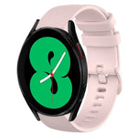 Pulseira de Relógio de Silicone 20mm Xadrez de Cor Sólida, Para Samsung Galaxy Watch4 44mm, Para Samsung Galaxy Watch4 Classic 46mm, Para Samsung Galaxy Watch4 Classic 42mm, Para Samsung Galaxy Watch Active 2