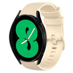 Pulseira de Relógio de Silicone 20mm Xadrez de Cor Sólida, Para Samsung Galaxy Watch4 44mm, Para Samsung Galaxy Watch4 Classic 46mm, Para Samsung Galaxy Watch4 Classic 42mm, Para Samsung Galaxy Watch Active 2
