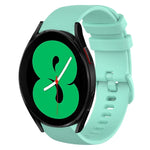 Pulseira de Relógio de Silicone 20mm Xadrez de Cor Sólida, Para Samsung Galaxy Watch4 44mm, Para Samsung Galaxy Watch4 Classic 46mm, Para Samsung Galaxy Watch4 Classic 42mm, Para Samsung Galaxy Watch Active 2