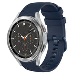 Pulseira de Relógio de Silicone 20mm Xadrez de Cor Sólida, Para Samsung Galaxy Watch4 44mm, Para Samsung Galaxy Watch4 Classic 46mm, Para Samsung Galaxy Watch4 Classic 42mm, Para Samsung Galaxy Watch Active 2