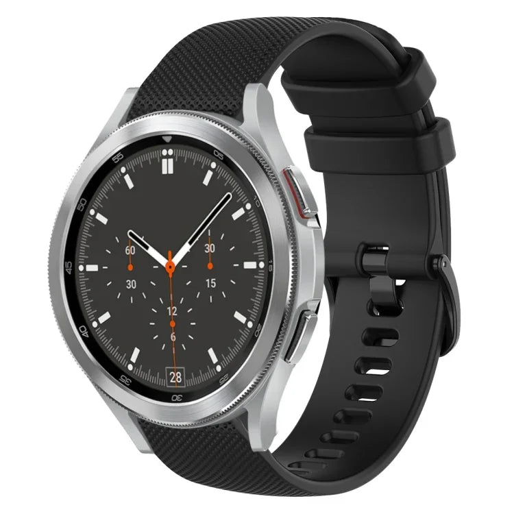 Pulseira de Relógio de Silicone 20mm Xadrez de Cor Sólida, Para Samsung Galaxy Watch4 44mm, Para Samsung Galaxy Watch4 Classic 46mm, Para Samsung Galaxy Watch4 Classic 42mm, Para Samsung Galaxy Watch Active 2
