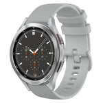 Pulseira de Relógio de Silicone 20mm Xadrez de Cor Sólida, Para Samsung Galaxy Watch4 44mm, Para Samsung Galaxy Watch4 Classic 46mm, Para Samsung Galaxy Watch4 Classic 42mm, Para Samsung Galaxy Watch Active 2