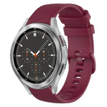 Pulseira de Relógio de Silicone 20mm Xadrez de Cor Sólida, Para Samsung Galaxy Watch4 44mm, Para Samsung Galaxy Watch4 Classic 46mm, Para Samsung Galaxy Watch4 Classic 42mm, Para Samsung Galaxy Watch Active 2