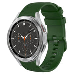 Pulseira de Relógio de Silicone 20mm Xadrez de Cor Sólida, Para Samsung Galaxy Watch4 44mm, Para Samsung Galaxy Watch4 Classic 46mm, Para Samsung Galaxy Watch4 Classic 42mm, Para Samsung Galaxy Watch Active 2
