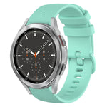 Pulseira de Relógio de Silicone 20mm Xadrez de Cor Sólida, Para Samsung Galaxy Watch4 44mm, Para Samsung Galaxy Watch4 Classic 46mm, Para Samsung Galaxy Watch4 Classic 42mm, Para Samsung Galaxy Watch Active 2