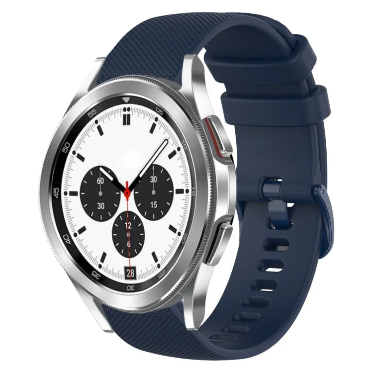 Pulseira de Relógio de Silicone 20mm Xadrez de Cor Sólida, Para Samsung Galaxy Watch4 44mm, Para Samsung Galaxy Watch4 Classic 46mm, Para Samsung Galaxy Watch4 Classic 42mm, Para Samsung Galaxy Watch Active 2