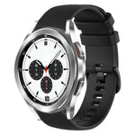 Pulseira de Relógio de Silicone 20mm Xadrez de Cor Sólida, Para Samsung Galaxy Watch4 44mm, Para Samsung Galaxy Watch4 Classic 46mm, Para Samsung Galaxy Watch4 Classic 42mm, Para Samsung Galaxy Watch Active 2