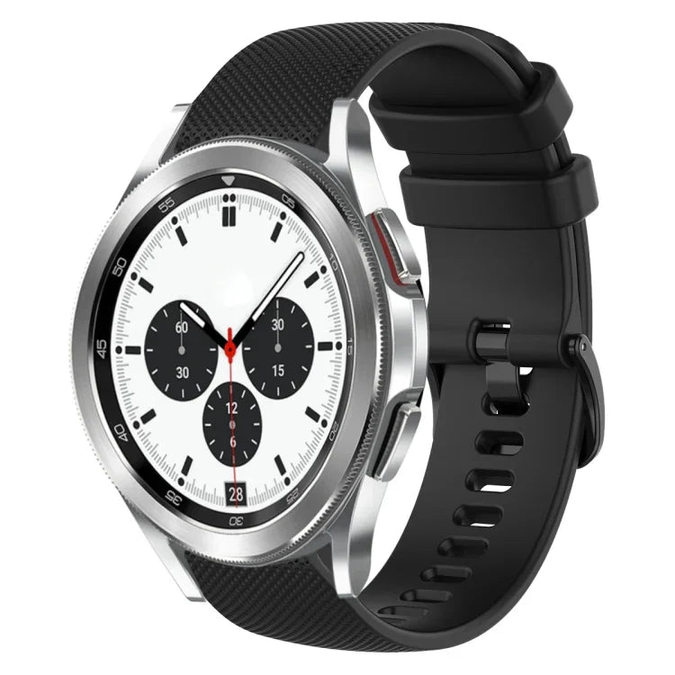 Pulseira de Relógio de Silicone 20mm Xadrez de Cor Sólida, Para Samsung Galaxy Watch4 44mm, Para Samsung Galaxy Watch4 Classic 46mm, Para Samsung Galaxy Watch4 Classic 42mm, Para Samsung Galaxy Watch Active 2
