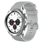Pulseira de Relógio de Silicone 20mm Xadrez de Cor Sólida, Para Samsung Galaxy Watch4 44mm, Para Samsung Galaxy Watch4 Classic 46mm, Para Samsung Galaxy Watch4 Classic 42mm, Para Samsung Galaxy Watch Active 2