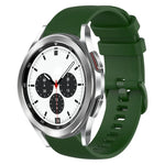 Pulseira de Relógio de Silicone 20mm Xadrez de Cor Sólida, Para Samsung Galaxy Watch4 44mm, Para Samsung Galaxy Watch4 Classic 46mm, Para Samsung Galaxy Watch4 Classic 42mm, Para Samsung Galaxy Watch Active 2