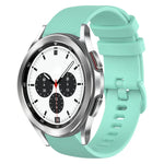 Pulseira de Relógio de Silicone 20mm Xadrez de Cor Sólida, Para Samsung Galaxy Watch4 44mm, Para Samsung Galaxy Watch4 Classic 46mm, Para Samsung Galaxy Watch4 Classic 42mm, Para Samsung Galaxy Watch Active 2