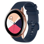 Pulseira de Relógio de Silicone 20mm Xadrez de Cor Sólida, Para Samsung Galaxy Watch4 44mm, Para Samsung Galaxy Watch4 Classic 46mm, Para Samsung Galaxy Watch4 Classic 42mm, Para Samsung Galaxy Watch Active 2