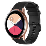 Pulseira de Relógio de Silicone 20mm Xadrez de Cor Sólida, Para Samsung Galaxy Watch4 44mm, Para Samsung Galaxy Watch4 Classic 46mm, Para Samsung Galaxy Watch4 Classic 42mm, Para Samsung Galaxy Watch Active 2