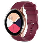 Pulseira de Relógio de Silicone 20mm Xadrez de Cor Sólida, Para Samsung Galaxy Watch4 44mm, Para Samsung Galaxy Watch4 Classic 46mm, Para Samsung Galaxy Watch4 Classic 42mm, Para Samsung Galaxy Watch Active 2