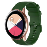 Pulseira de Relógio de Silicone 20mm Xadrez de Cor Sólida, Para Samsung Galaxy Watch4 44mm, Para Samsung Galaxy Watch4 Classic 46mm, Para Samsung Galaxy Watch4 Classic 42mm, Para Samsung Galaxy Watch Active 2