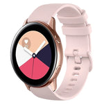 Pulseira de Relógio de Silicone 20mm Xadrez de Cor Sólida, Para Samsung Galaxy Watch4 44mm, Para Samsung Galaxy Watch4 Classic 46mm, Para Samsung Galaxy Watch4 Classic 42mm, Para Samsung Galaxy Watch Active 2