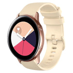 Pulseira de Relógio de Silicone 20mm Xadrez de Cor Sólida, Para Samsung Galaxy Watch4 44mm, Para Samsung Galaxy Watch4 Classic 46mm, Para Samsung Galaxy Watch4 Classic 42mm, Para Samsung Galaxy Watch Active 2