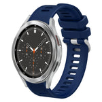 20mm Twill Solid Color Silicone Watch Band, For Samsung Galaxy Watch4 44mm, For Samsung Galaxy Watch4 Classic 46mm, For Samsung Galaxy Watch4 Classic 42mm, For Samsung Galaxy Watch Active 2