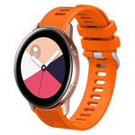 20mm Twill Solid Color Silicone Watch Band, For Samsung Galaxy Watch4 44mm, For Samsung Galaxy Watch4 Classic 46mm, For Samsung Galaxy Watch4 Classic 42mm, For Samsung Galaxy Watch Active 2