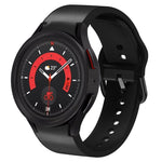 Correia de relógio em couro adesivo de silicone 20mm, para Samsung Galaxy Watch 5 40mm, para Samsung Galaxy Watch 5 44mm, para Samsung Galaxy Watch 5 Pro 45mm, para Samsung Galaxy Watch 4 40mm, para Samsung Galaxy Watch 4 44mm