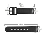 Correia de relógio em couro adesivo de silicone 20mm, para Samsung Galaxy Watch 5 40mm, para Samsung Galaxy Watch 5 44mm, para Samsung Galaxy Watch 5 Pro 45mm, para Samsung Galaxy Watch 4 40mm, para Samsung Galaxy Watch 4 44mm