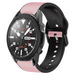 Correia de relógio em couro adesivo de silicone 20mm, para Samsung Galaxy Watch 5 40mm, para Samsung Galaxy Watch 5 44mm, para Samsung Galaxy Watch 5 Pro 45mm, para Samsung Galaxy Watch 4 40mm, para Samsung Galaxy Watch 4 44mm