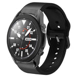 Correia de relógio em couro adesivo de silicone 20mm, para Samsung Galaxy Watch 5 40mm, para Samsung Galaxy Watch 5 44mm, para Samsung Galaxy Watch 5 Pro 45mm, para Samsung Galaxy Watch 4 40mm, para Samsung Galaxy Watch 4 44mm