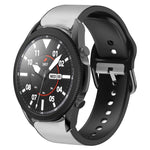 Correia de relógio em couro adesivo de silicone 20mm, para Samsung Galaxy Watch 5 40mm, para Samsung Galaxy Watch 5 44mm, para Samsung Galaxy Watch 5 Pro 45mm, para Samsung Galaxy Watch 4 40mm, para Samsung Galaxy Watch 4 44mm