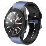 Correia de relógio em couro adesivo de silicone 20mm, para Samsung Galaxy Watch 5 40mm, para Samsung Galaxy Watch 5 44mm, para Samsung Galaxy Watch 5 Pro 45mm, para Samsung Galaxy Watch 4 40mm, para Samsung Galaxy Watch 4 44mm
