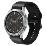 20mm Silicone Adhesive Leather Watch Band, For Samsung Galaxy Watch 4 Classic 46mm, For Samsung Galaxy Watch 4 Classic 42mm, For Samsung Galaxy Watch Active 2