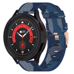 Correia de relógio em nylon trançado 20mm, para Samsung Galaxy Watch5 40mm, para Samsung Galaxy Watch5 44mm, para Samsung Galaxy Watch5 Pro 45mm, para Samsung Galaxy Watch4 40mm, para Samsung Galaxy Watch4 44mm, para Samsung Galaxy Watch4 Classic 46mm