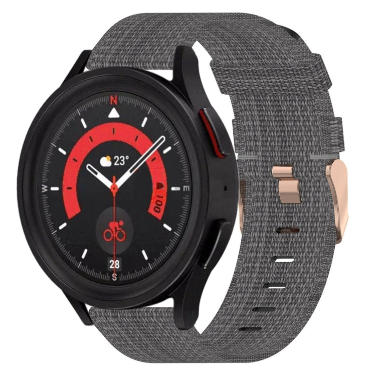 Correia de relógio em nylon trançado 20mm, para Samsung Galaxy Watch5 40mm, para Samsung Galaxy Watch5 44mm, para Samsung Galaxy Watch5 Pro 45mm, para Samsung Galaxy Watch4 40mm, para Samsung Galaxy Watch4 44mm, para Samsung Galaxy Watch4 Classic 46mm