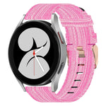 Correia de relógio em nylon trançado 20mm, para Samsung Galaxy Watch5 40mm, para Samsung Galaxy Watch5 44mm, para Samsung Galaxy Watch5 Pro 45mm, para Samsung Galaxy Watch4 40mm, para Samsung Galaxy Watch4 44mm, para Samsung Galaxy Watch4 Classic 46mm