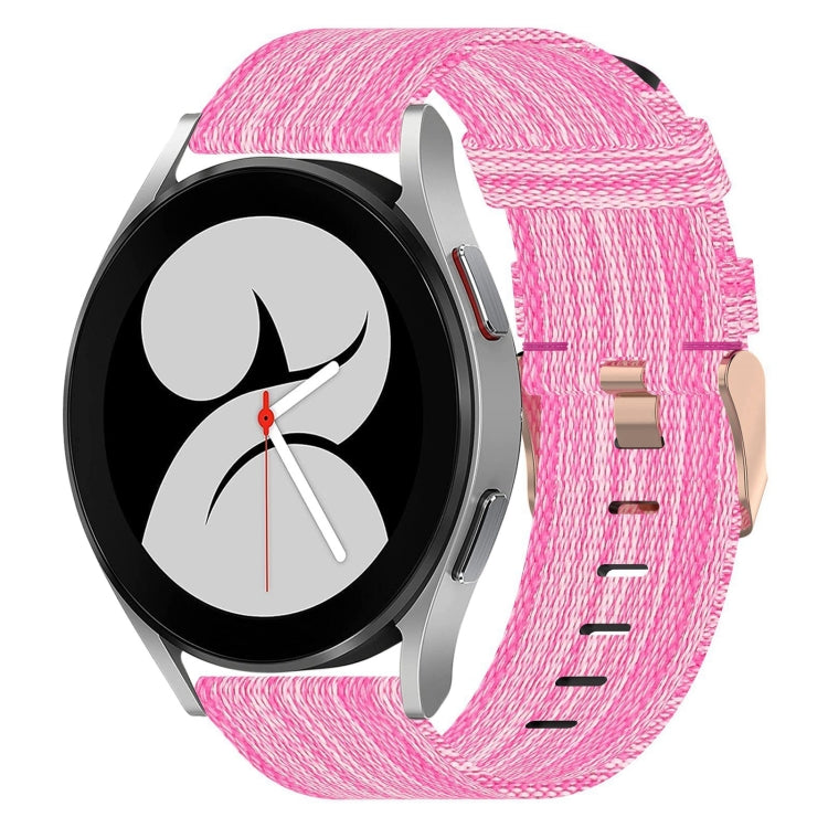 Correia de relógio em nylon trançado 20mm, para Samsung Galaxy Watch5 40mm, para Samsung Galaxy Watch5 44mm, para Samsung Galaxy Watch5 Pro 45mm, para Samsung Galaxy Watch4 40mm, para Samsung Galaxy Watch4 44mm, para Samsung Galaxy Watch4 Classic 46mm